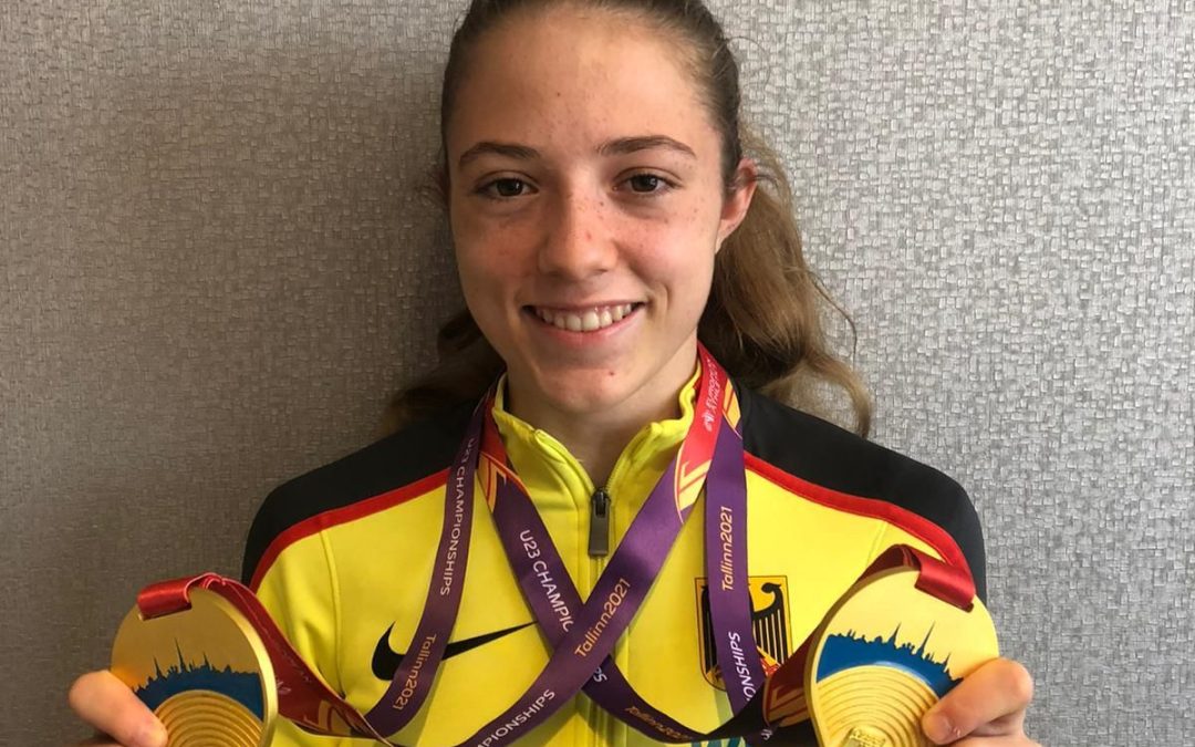 Lilly Kaden ist zweifache U23-Europameisterin über 100 m und in der 4×100 m-Staffel